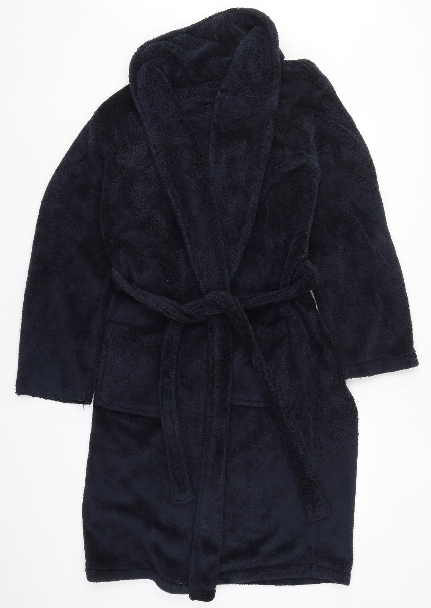 Matalan Mens Blue Solid   Robe Size L
