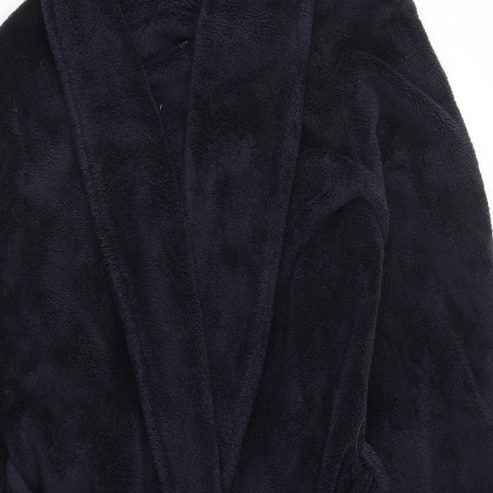 Matalan Mens Blue Solid   Robe Size L