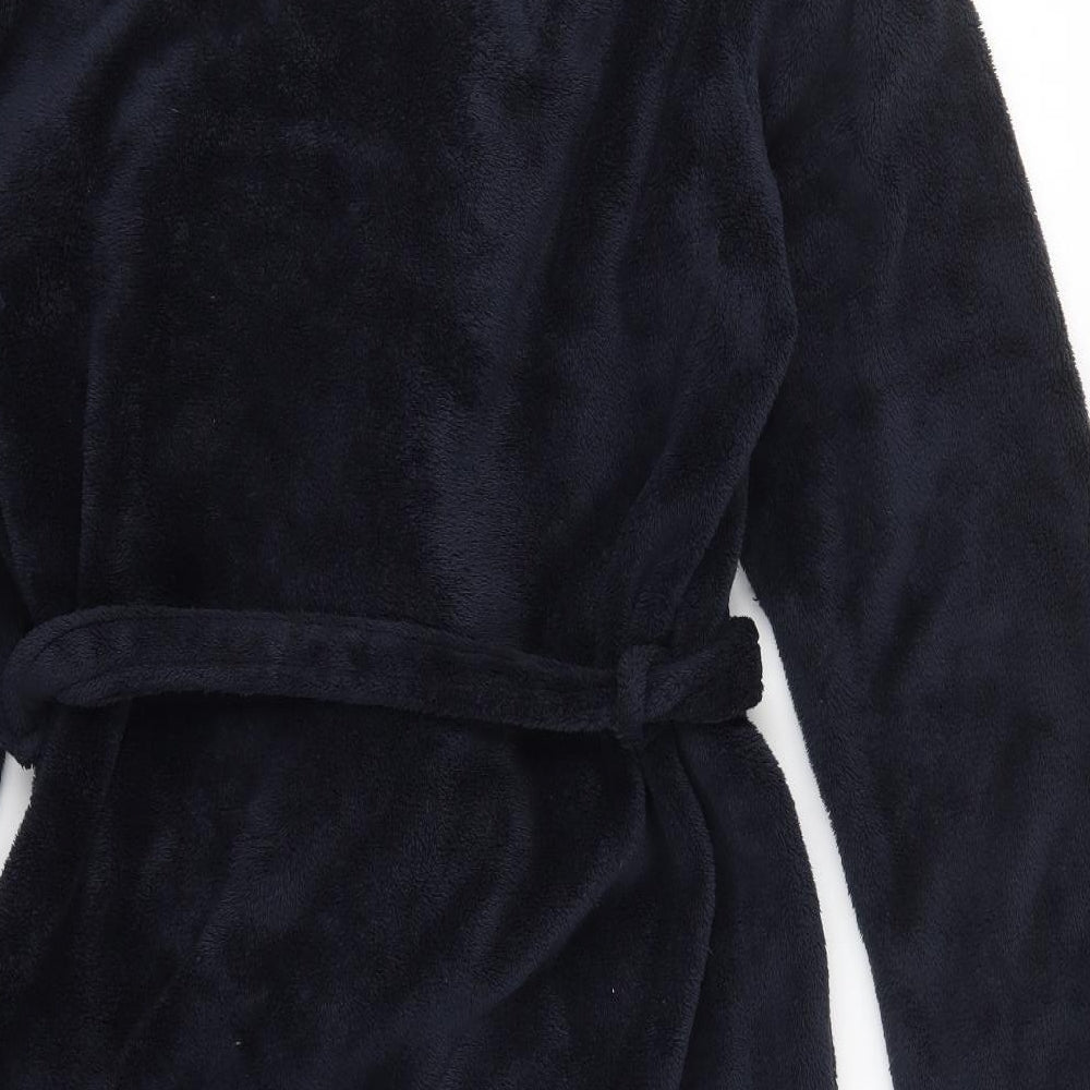 Matalan Mens Blue Solid   Robe Size L
