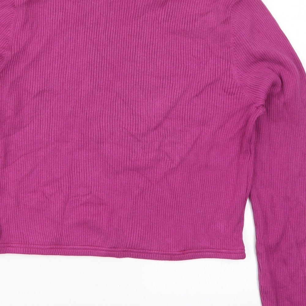Preworn Womens Pink  Knit Pullover Jumper Size L