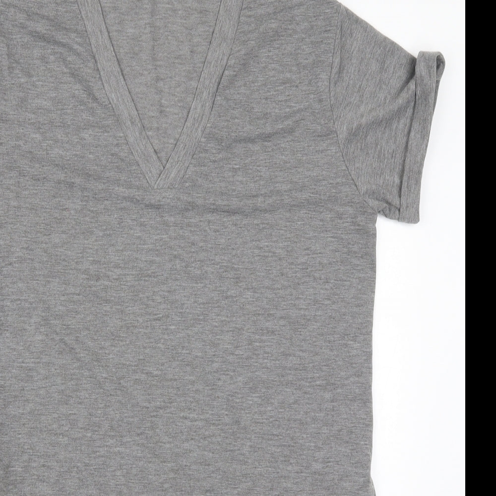 Sheilay Womens Grey   T-Shirt Dress  Size L