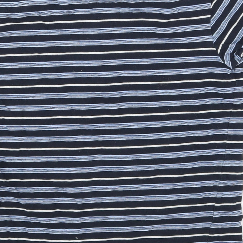 Primark Boys Blue Striped  Basic T-Shirt Size 9-10 Years