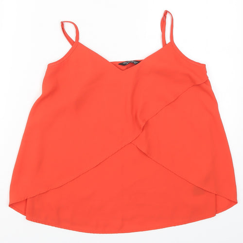 Miss Selfridge Womens Red   Basic Tank Size 4