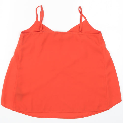 Miss Selfridge Womens Red   Basic Tank Size 4