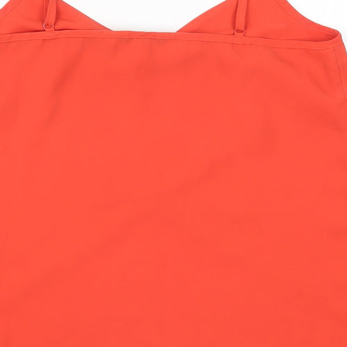 Miss Selfridge Womens Red   Basic Tank Size 4