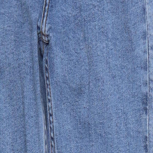 Bershka Womens Blue  Denim Straight Jeans Size 4 L24 in