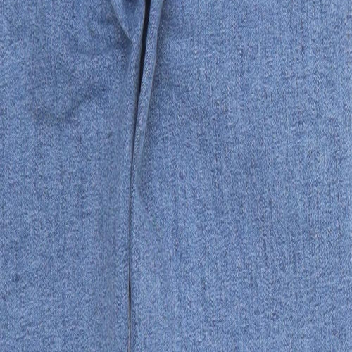 Bershka Womens Blue  Denim Straight Jeans Size 4 L24 in