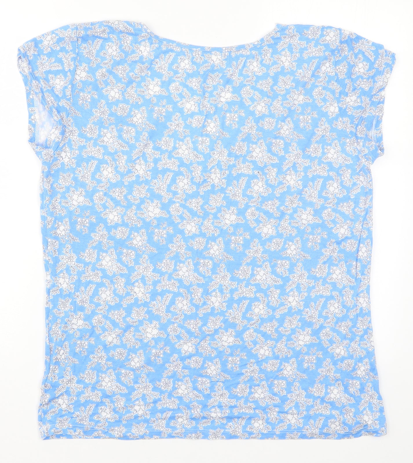 Primark Womens Blue Floral  Top Pyjama Top Size 18