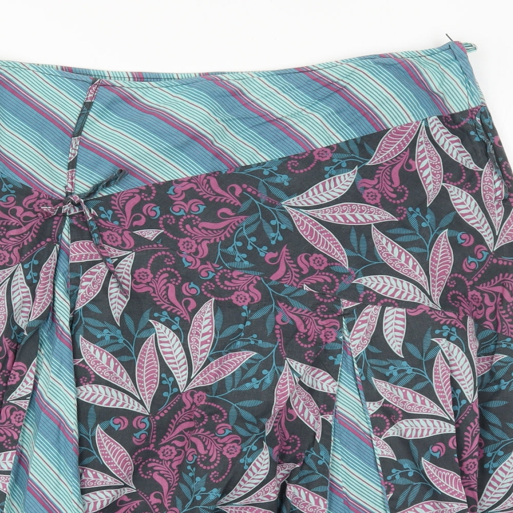 Fate Face Womens Multicoloured Floral  Pleated Skirt Size 14
