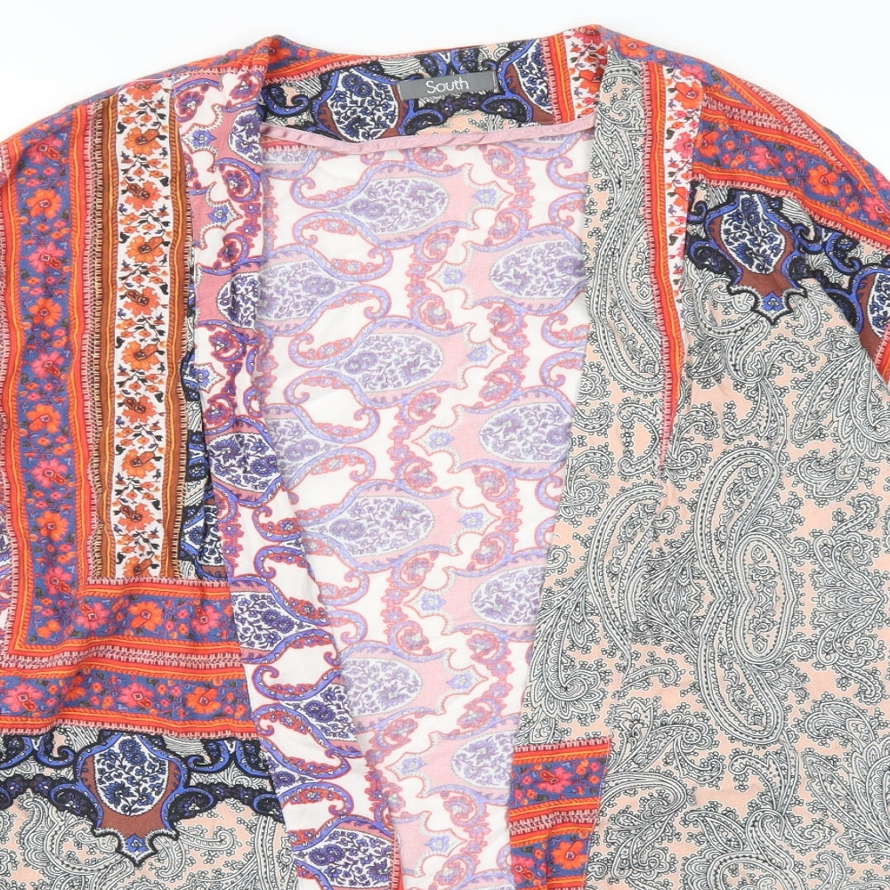 South Womens Multicoloured Paisley  Kimono Jacket Size M