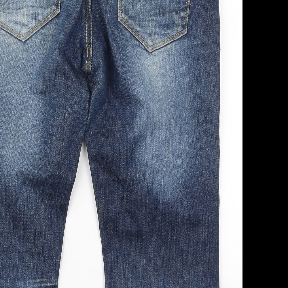 Fishbone Mens Blue  Denim Bermuda Shorts Size 29