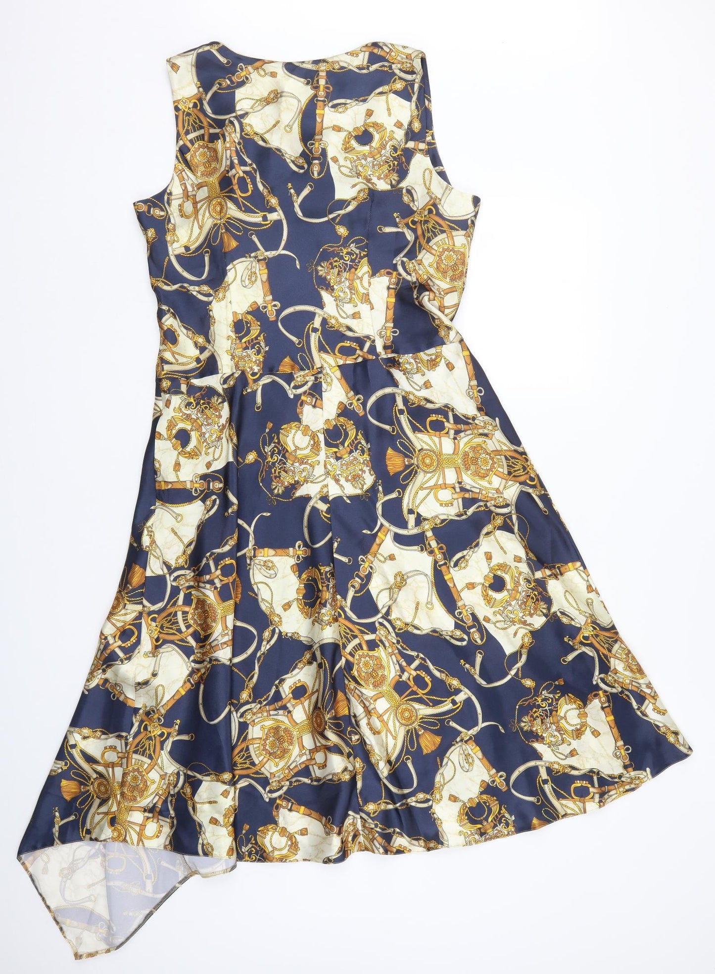 For Women Womens Gold Geometric  A-Line  Size 16