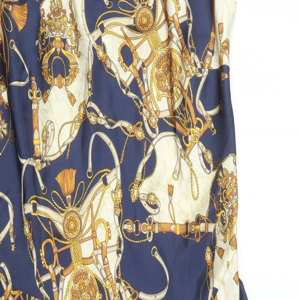 For Women Womens Gold Geometric  A-Line  Size 16