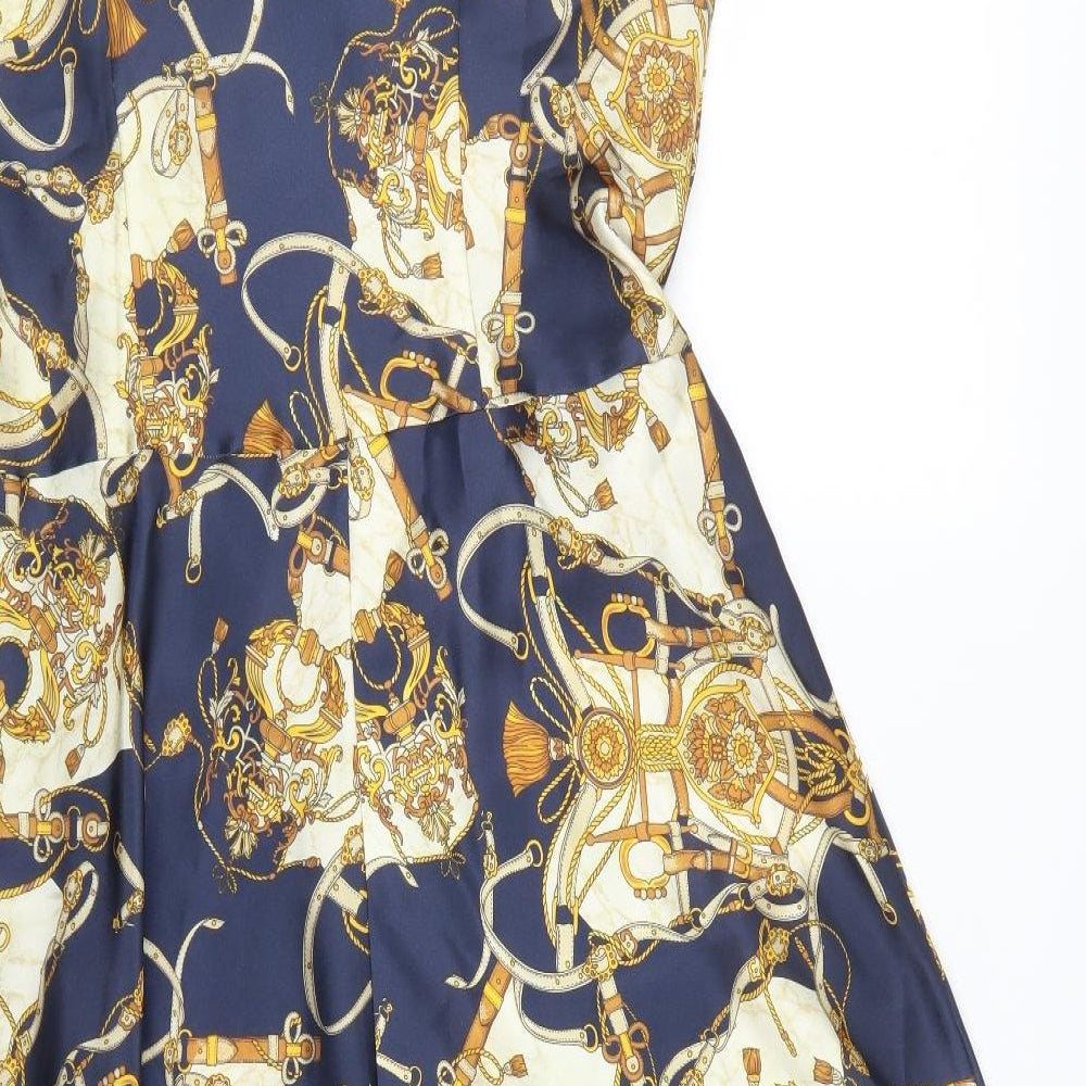 For Women Womens Gold Geometric  A-Line  Size 16