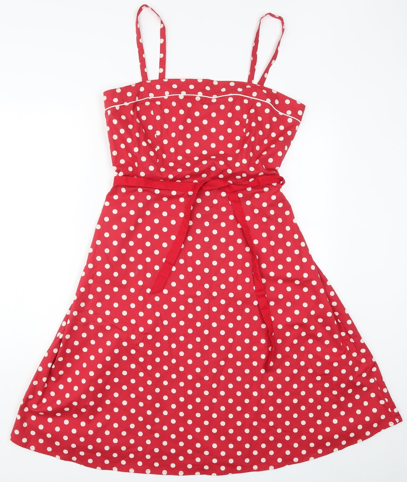 Papaya Womens Red Polka Dot  A-Line  Size 16
