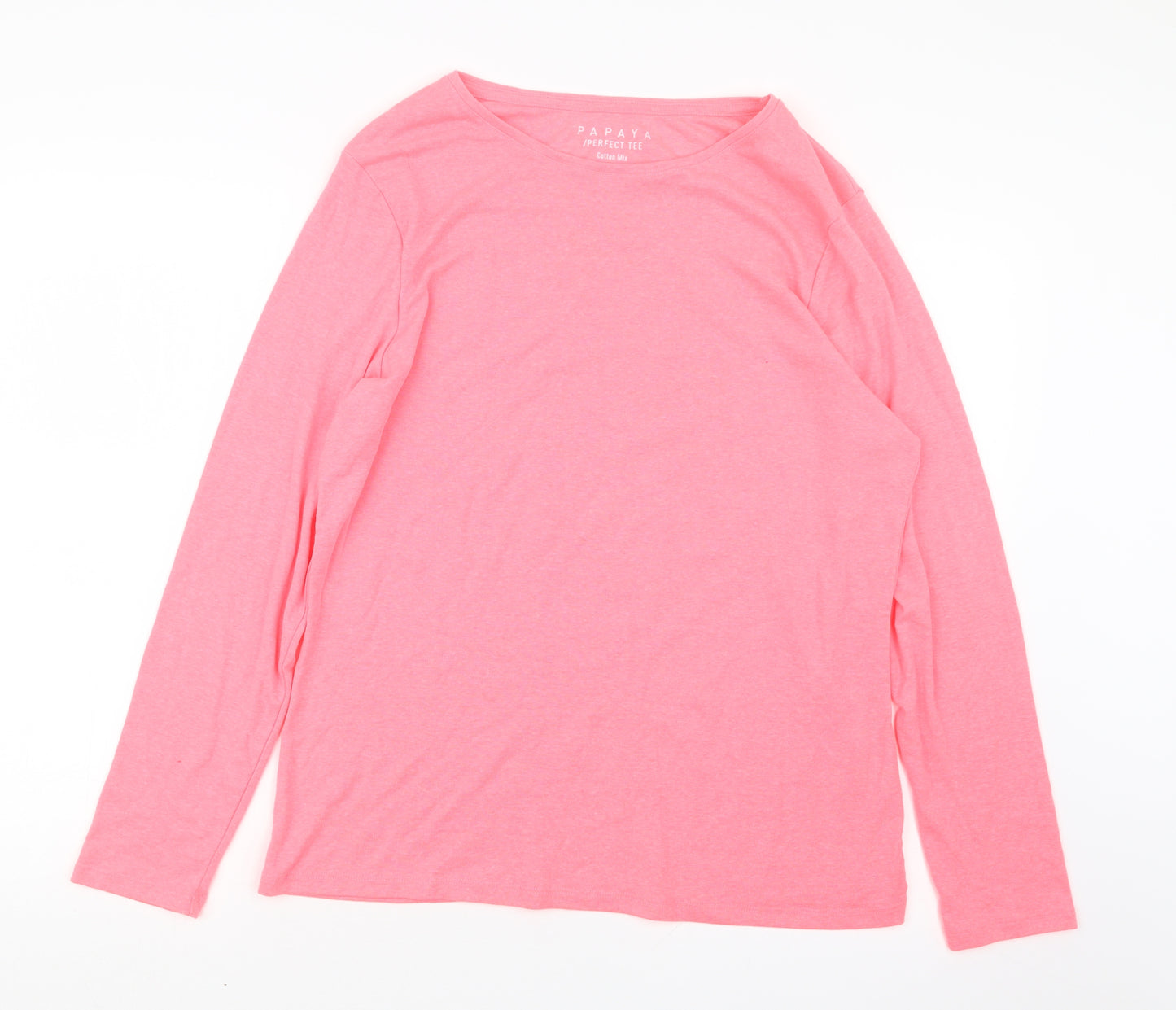 Papaya Womens Pink   Basic T-Shirt Size 20