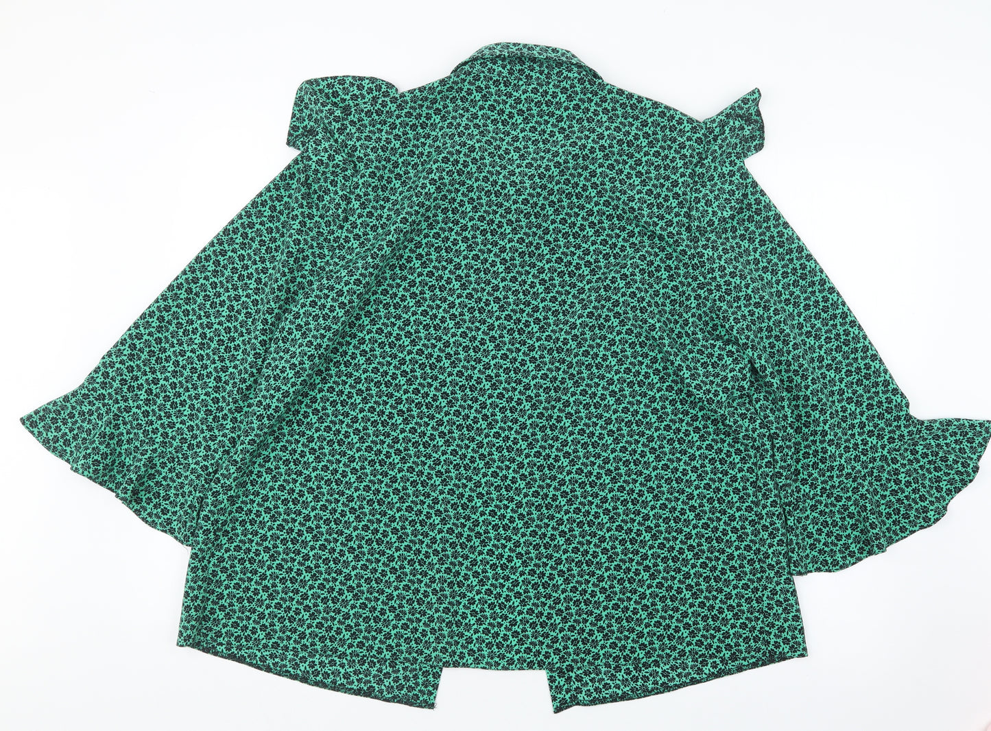 Papaya Womens Green Floral  Basic Button-Up Size 18