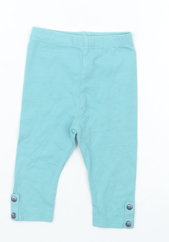 Mothercare Girls Blue   Capri Trousers Size 3-6 Months