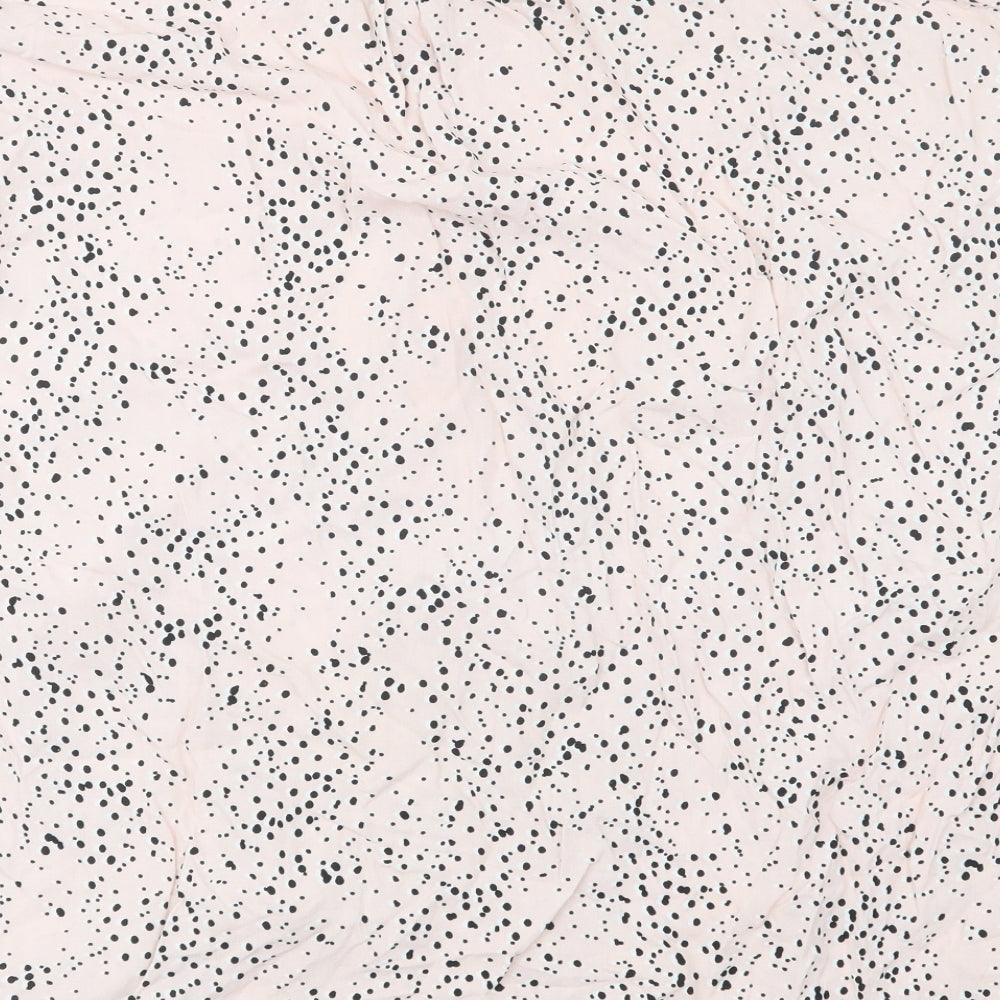 Peacocks Womens Pink Geometric  Basic T-Shirt Size 20