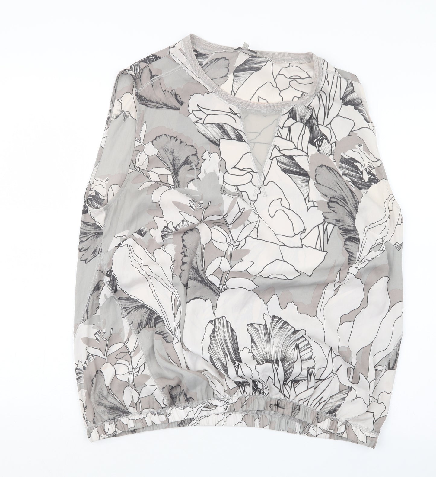 NEXT Womens Grey Geometric  Basic Blouse Size 20