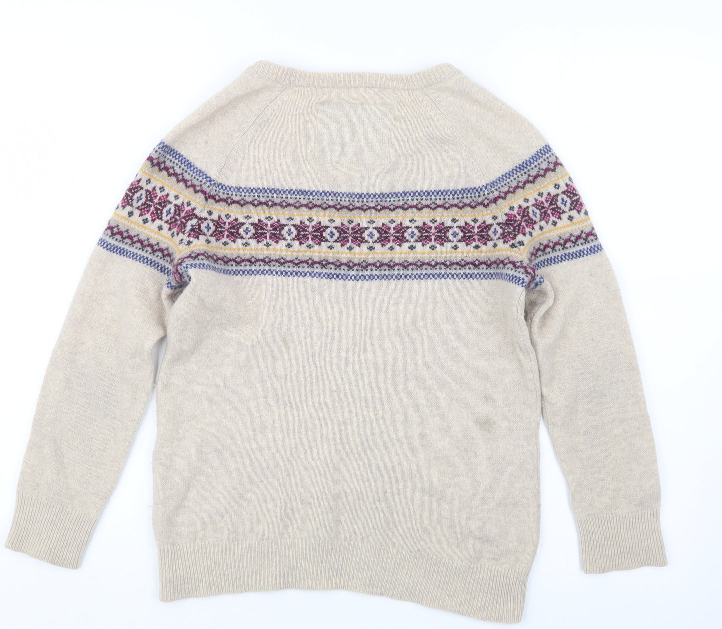 Jack Wills Womens Beige  Knit Pullover Jumper Size 10