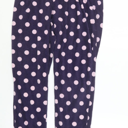 Debenhams Womens Purple Polka Dot  Capri Pyjama Pants Size 10