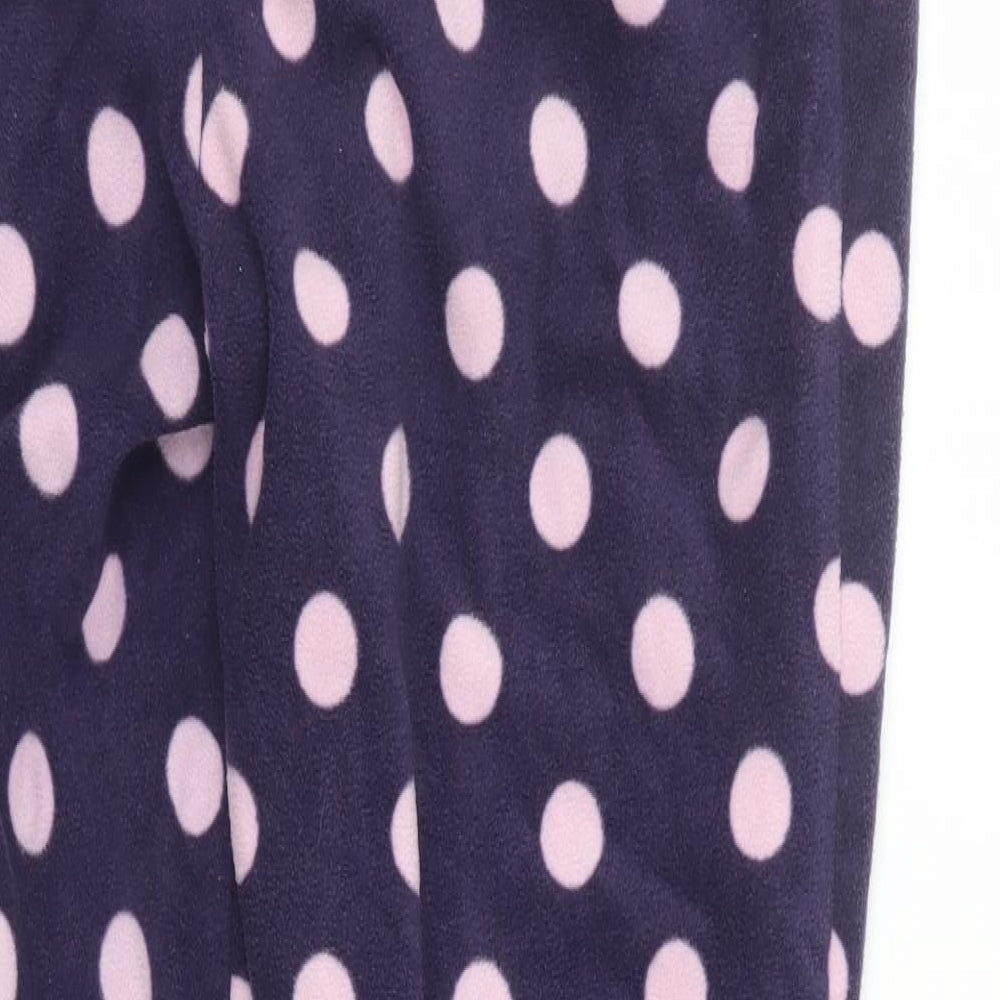 Debenhams Womens Purple Polka Dot  Capri Pyjama Pants Size 10