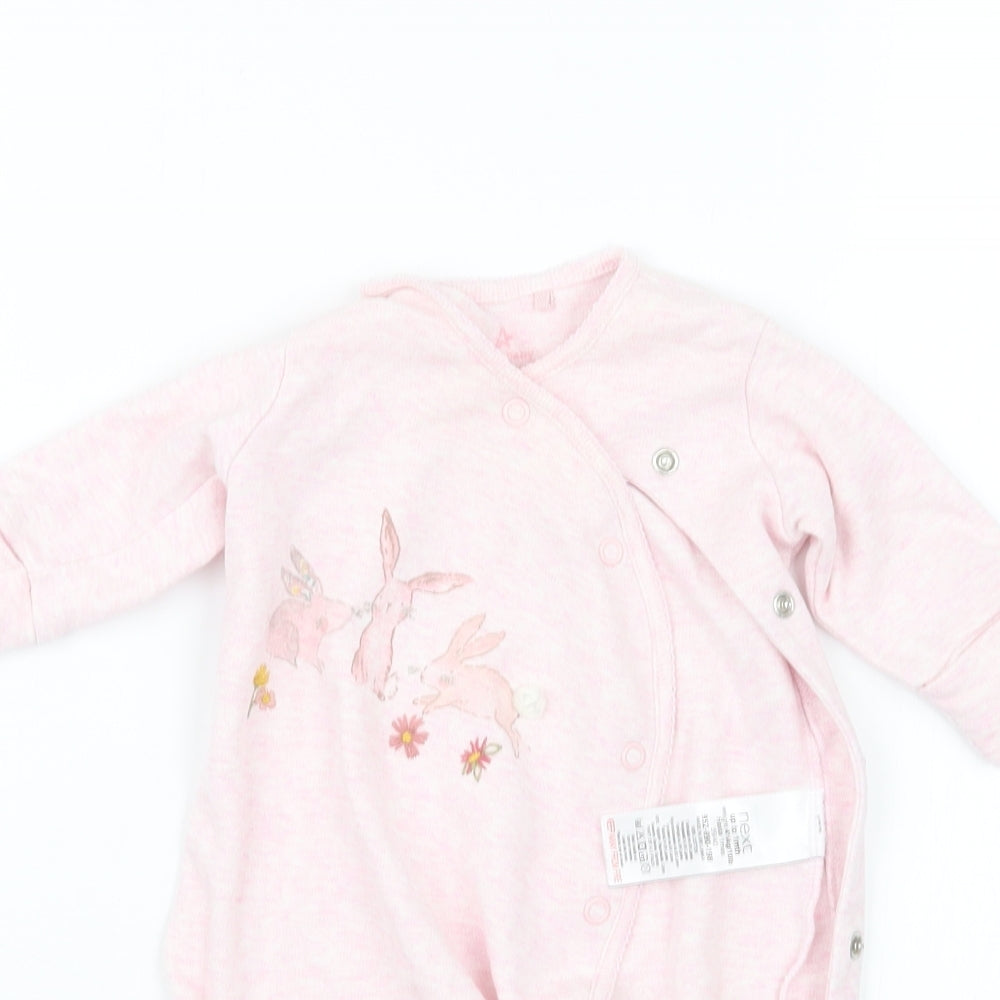 NEXT Girls Pink Geometric  Babydoll One Piece Size Newborn