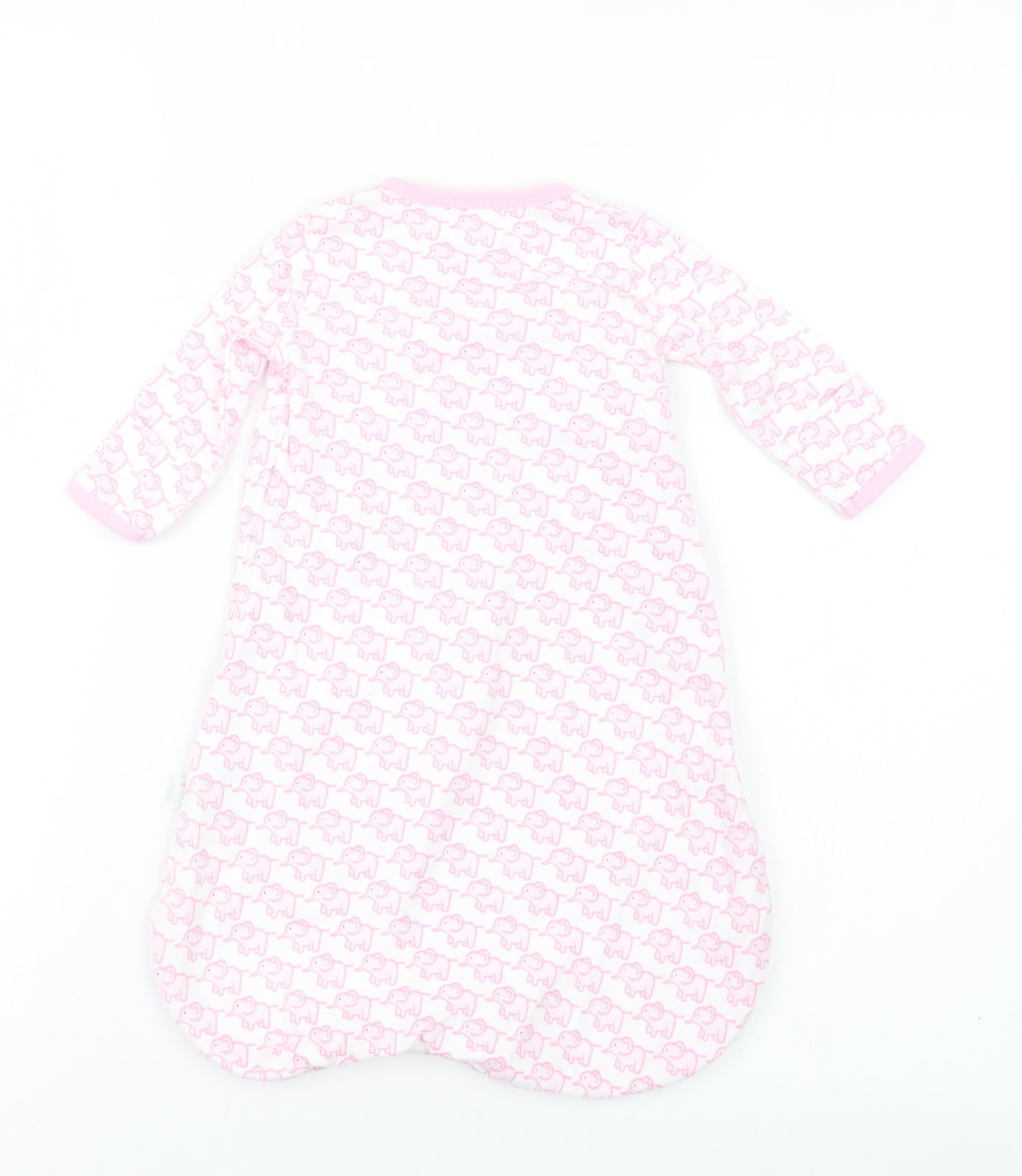 JoJo Maman Bébé Girls Pink Geometric  Babydoll One Piece Size 0-3 Months  - Sleep Bag