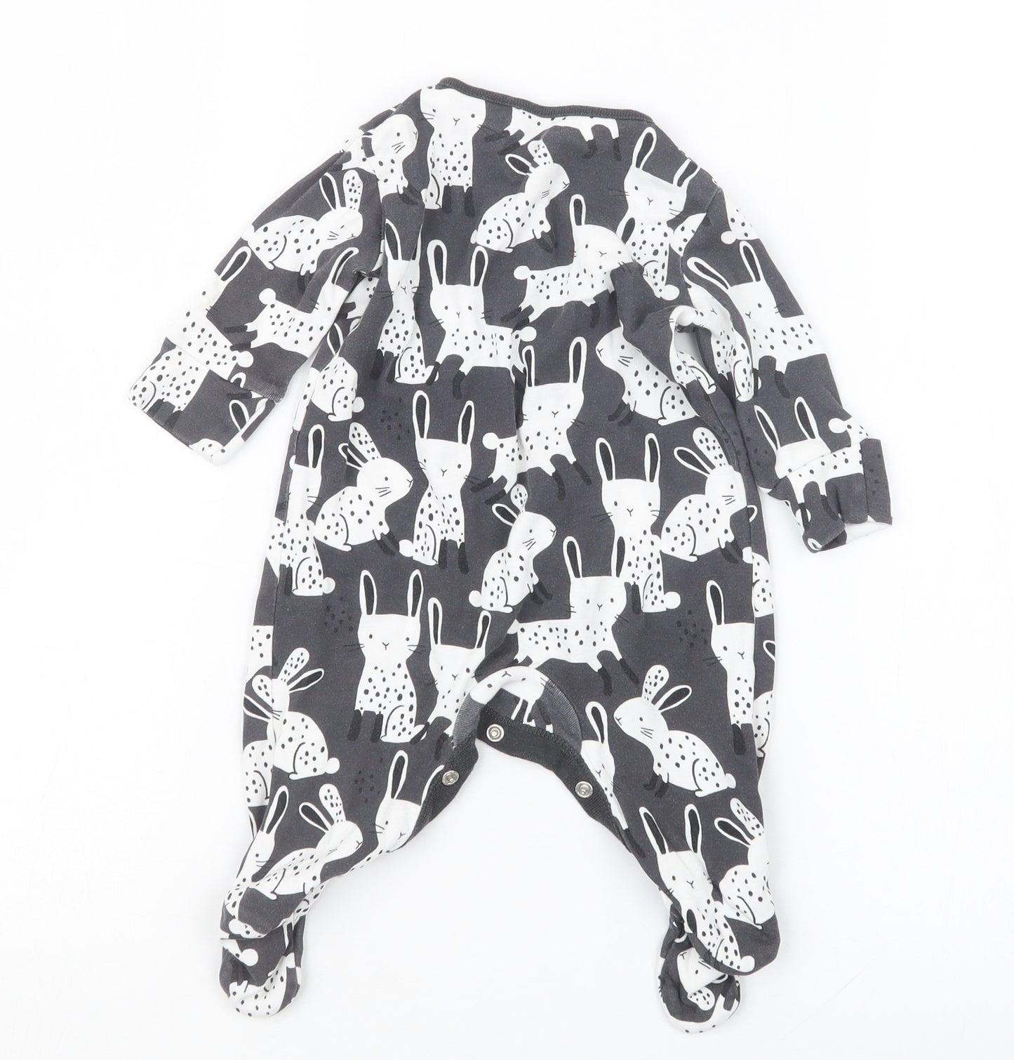 NEXT Girls Black Geometric  Babydoll One Piece Size 0-3 Months