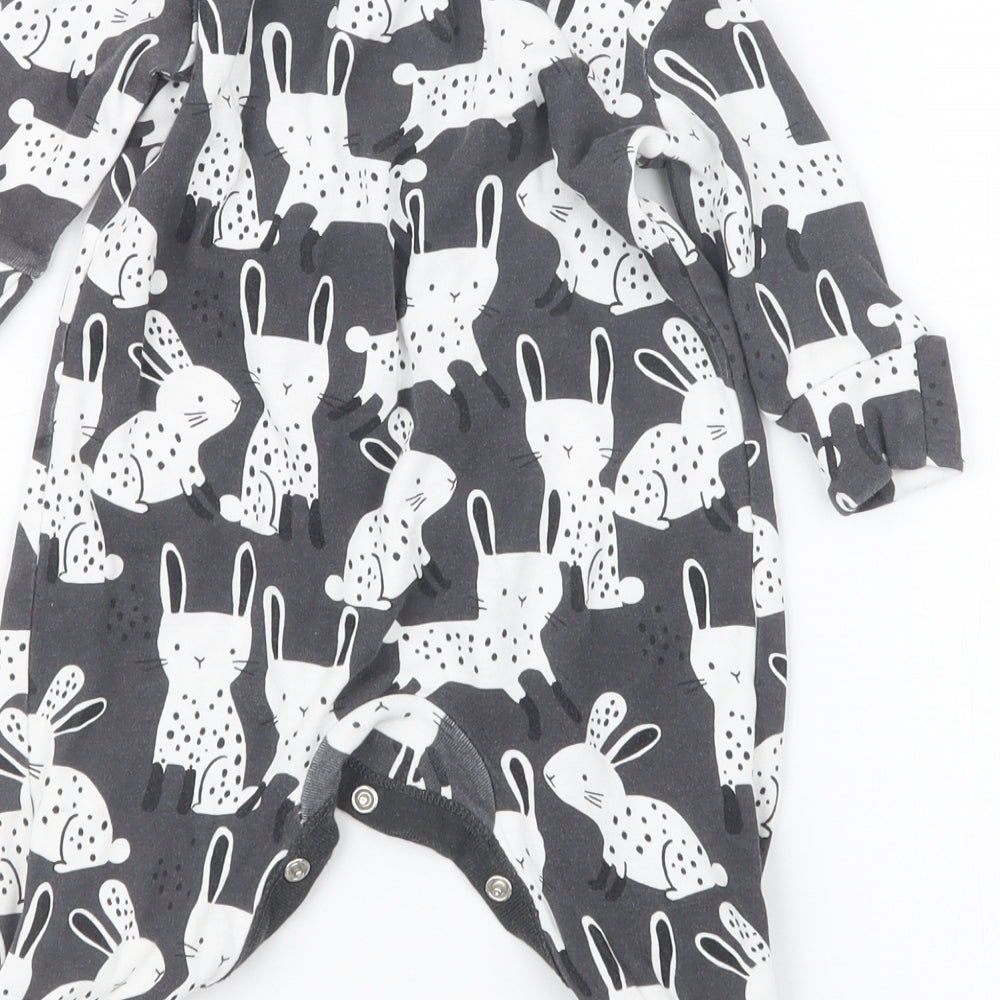 NEXT Girls Black Geometric  Babydoll One Piece Size 0-3 Months