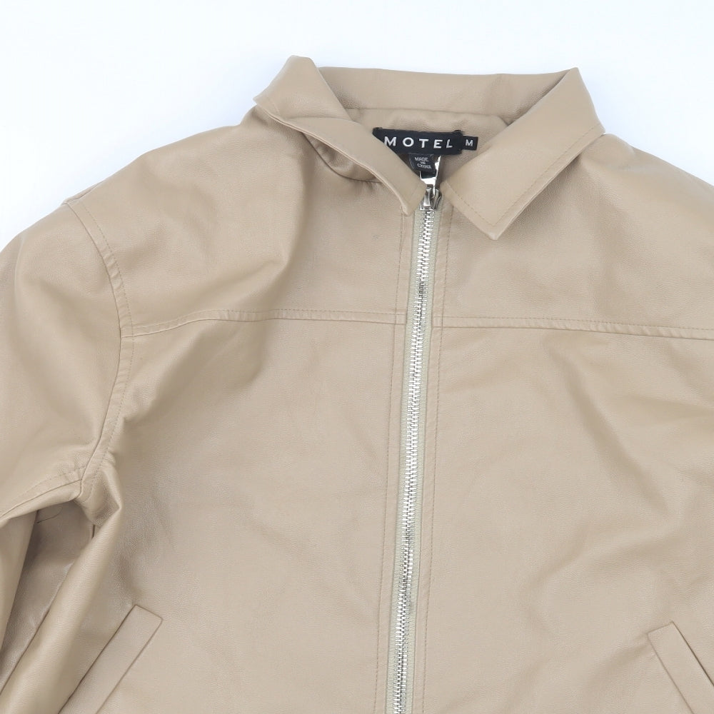 Motel Womens Beige   Jacket  Size M