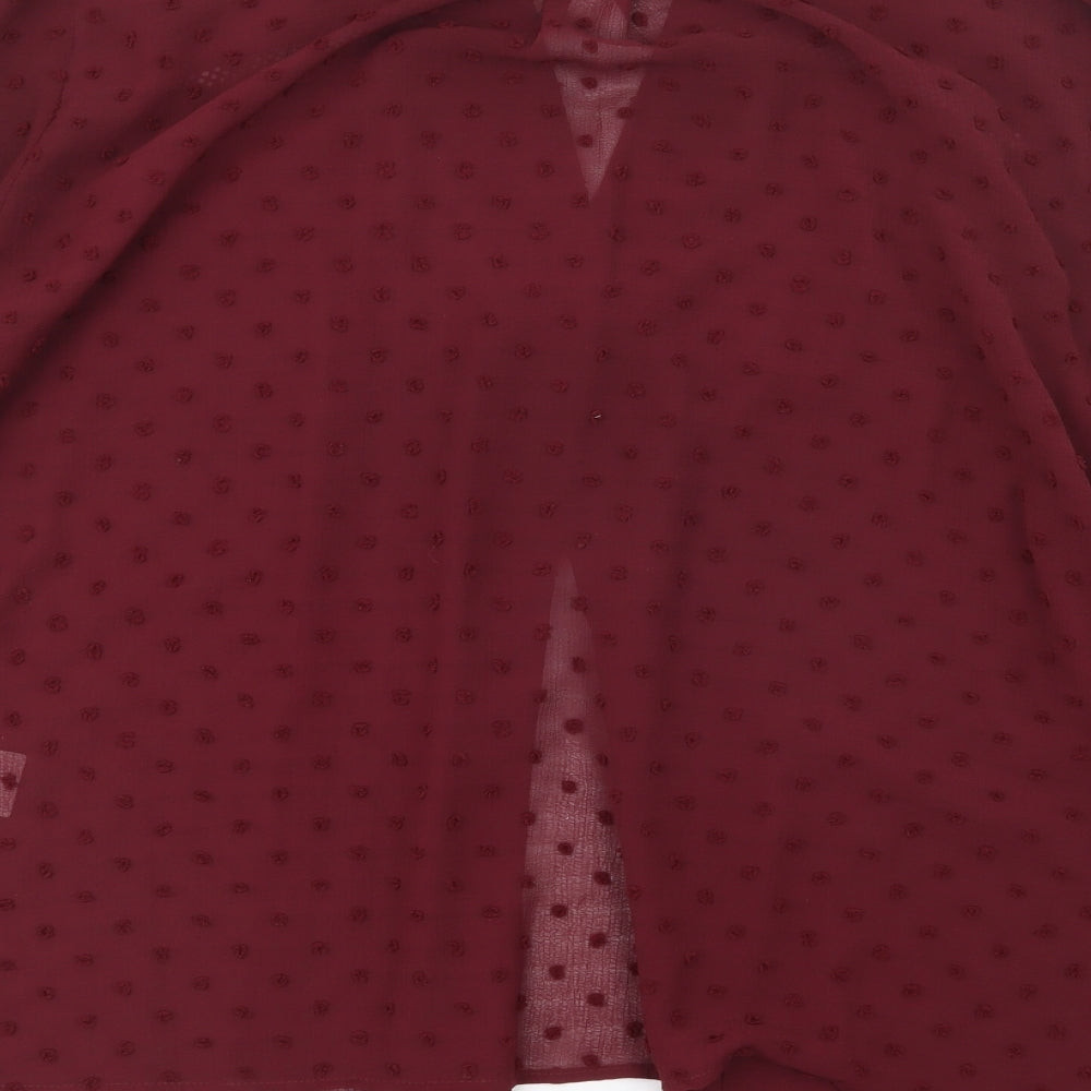 Love & Roses Womens Purple   Basic Button-Up Size 18