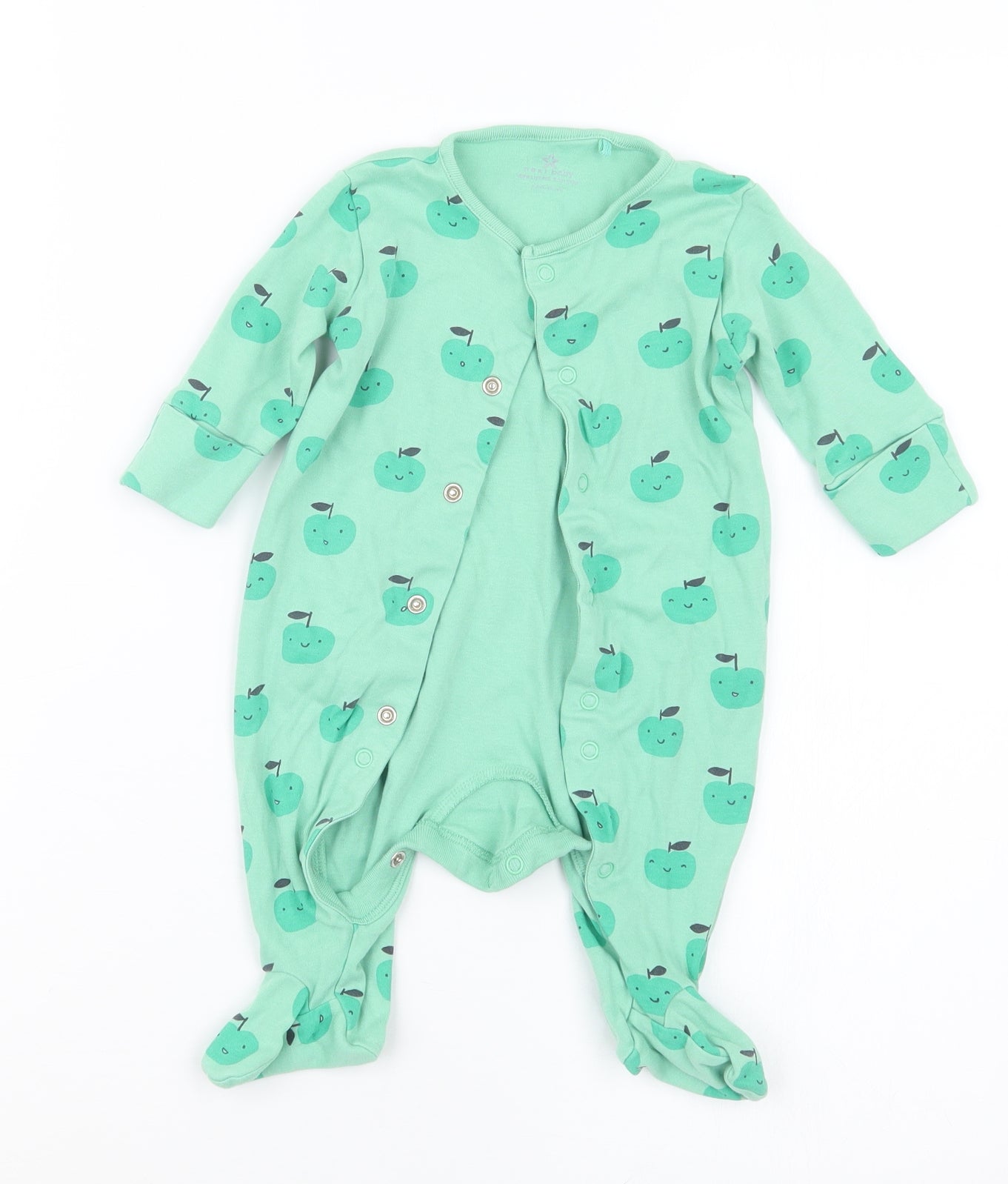 NEXT Boys Green Geometric  Babydoll One Piece Size 0-3 Months