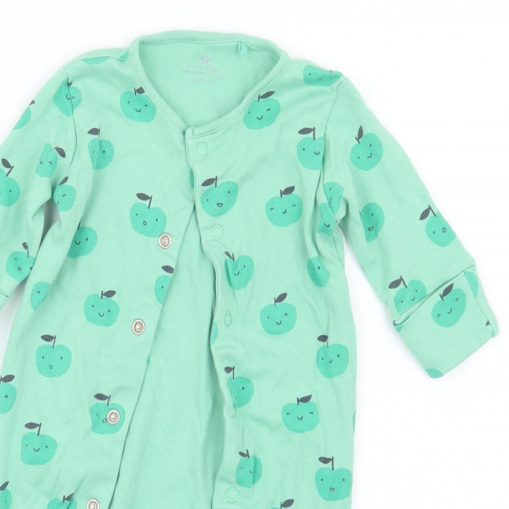 NEXT Boys Green Geometric  Babydoll One Piece Size 0-3 Months