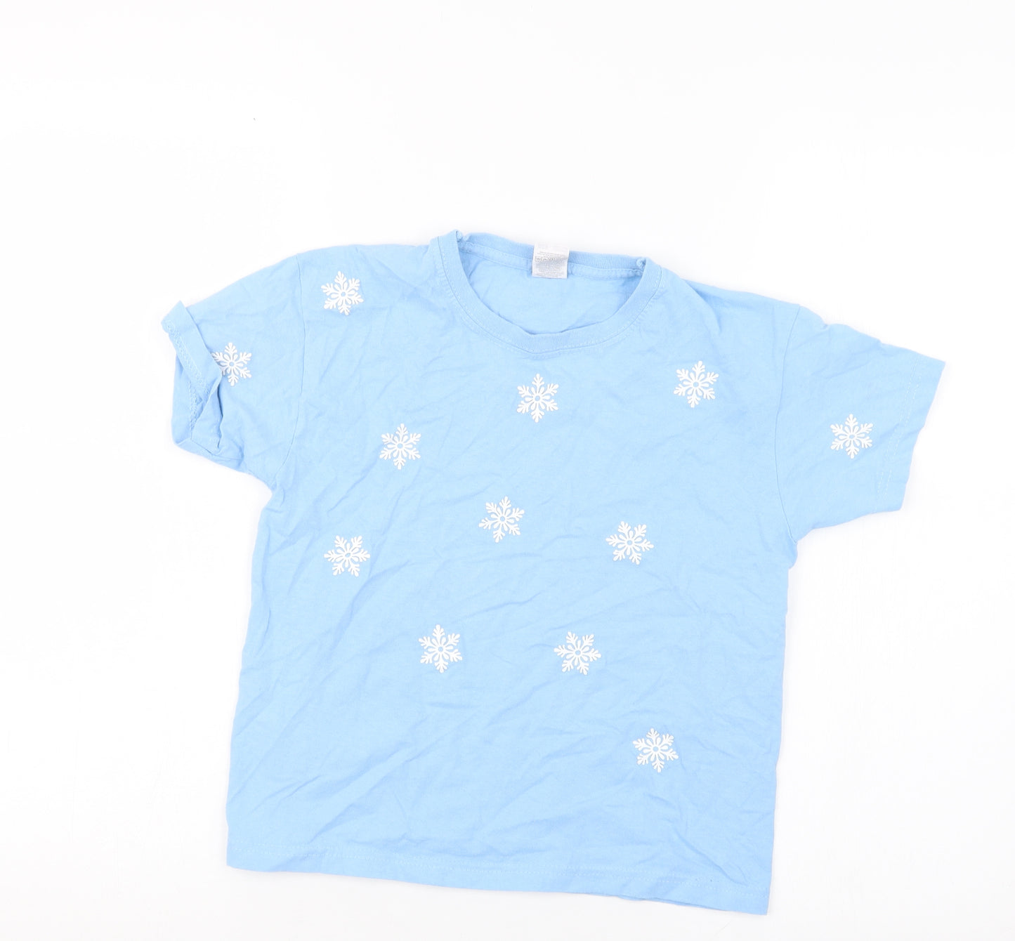 Fruit of the Loom Girls Blue   Basic T-Shirt Size 5-6 Years