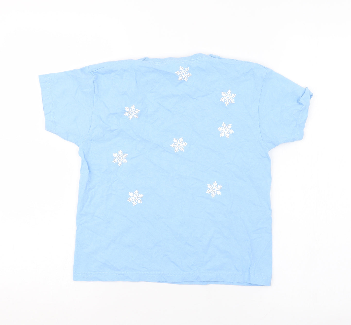 Fruit of the Loom Girls Blue   Basic T-Shirt Size 5-6 Years