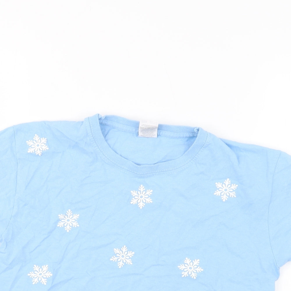 Fruit of the Loom Girls Blue   Basic T-Shirt Size 5-6 Years