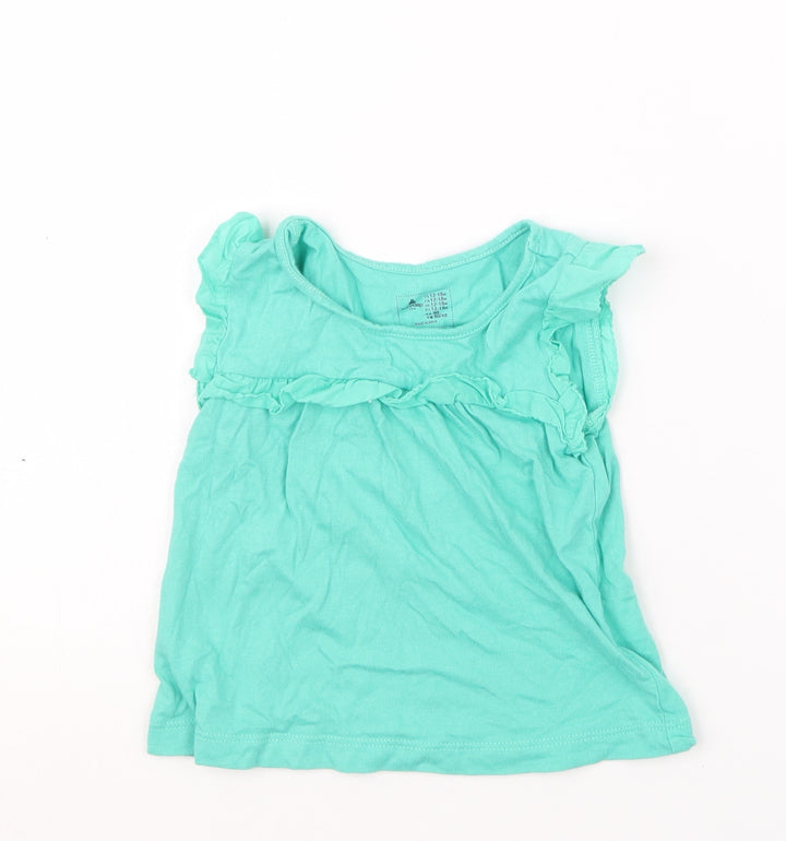 Gap Girls Green   Basic T-Shirt Size 12-18 Months