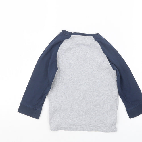 Mothercare Boys Grey Geometric  Babydoll Pyjama Top Size 18-24 Months