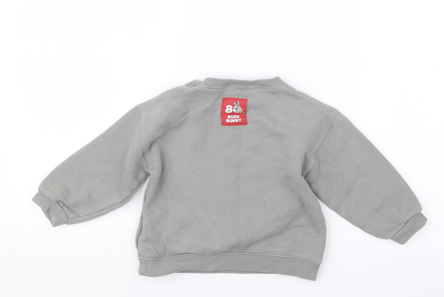 Zara Boys Grey   Pullover Jumper Size 2-3 Years  - Bugs Bunny