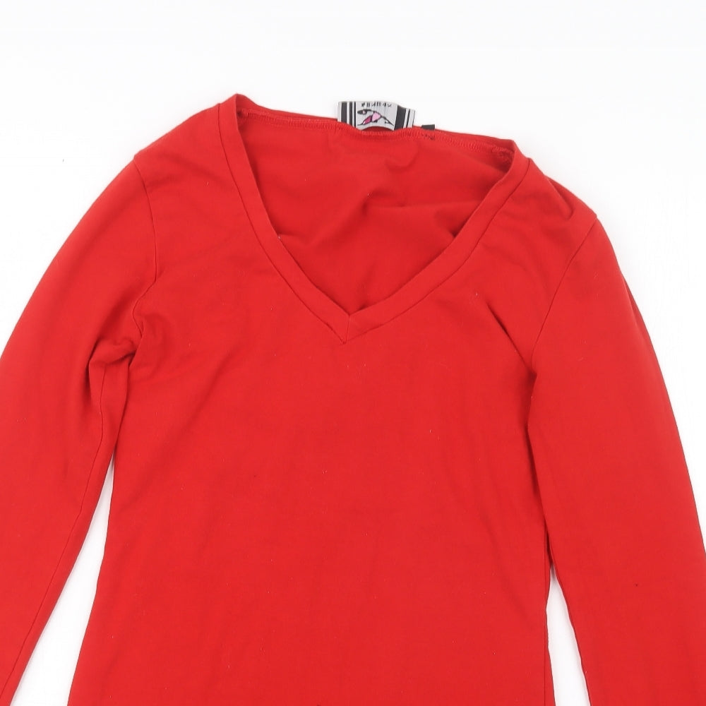 YLondon Womens Red   Basic T-Shirt Size S