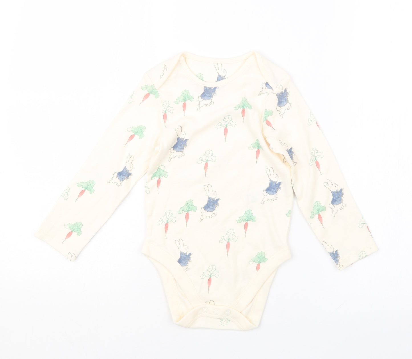 Marks and Spencer Boys Ivory Geometric  Basic T-Shirt Size 2-3 Years  - Babygrow, Peter Rbbit