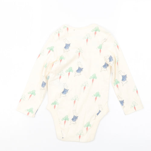 Marks and Spencer Boys Ivory Geometric  Basic T-Shirt Size 2-3 Years  - Babygrow, Peter Rbbit