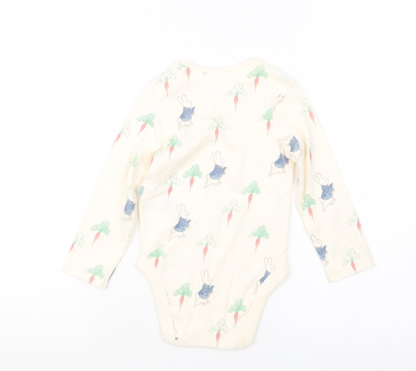 Marks and Spencer Boys Ivory Geometric  Basic T-Shirt Size 2-3 Years  - Babygrow, Peter Rbbit