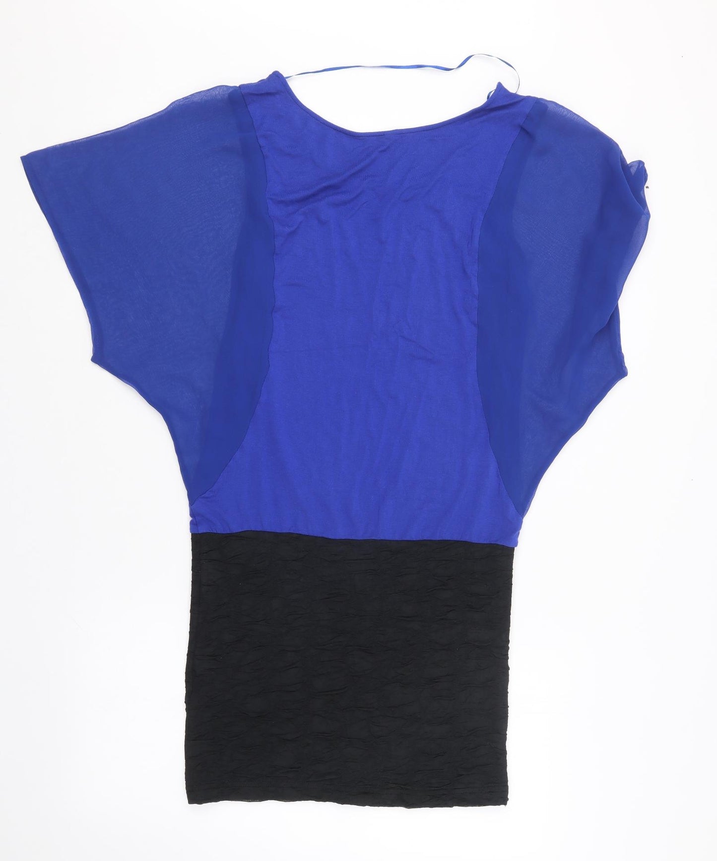 Zebra Womens Blue   T-Shirt Dress  Size S