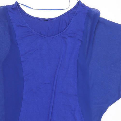 Zebra Womens Blue   T-Shirt Dress  Size S