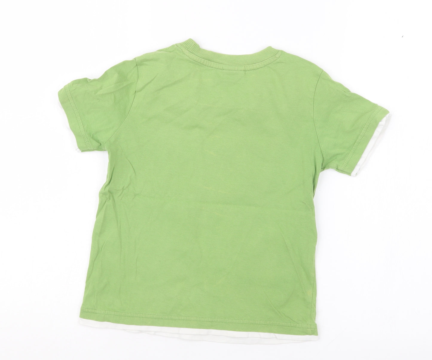 TU Boys Green   Basic T-Shirt Size 6 Years  - Star Wars