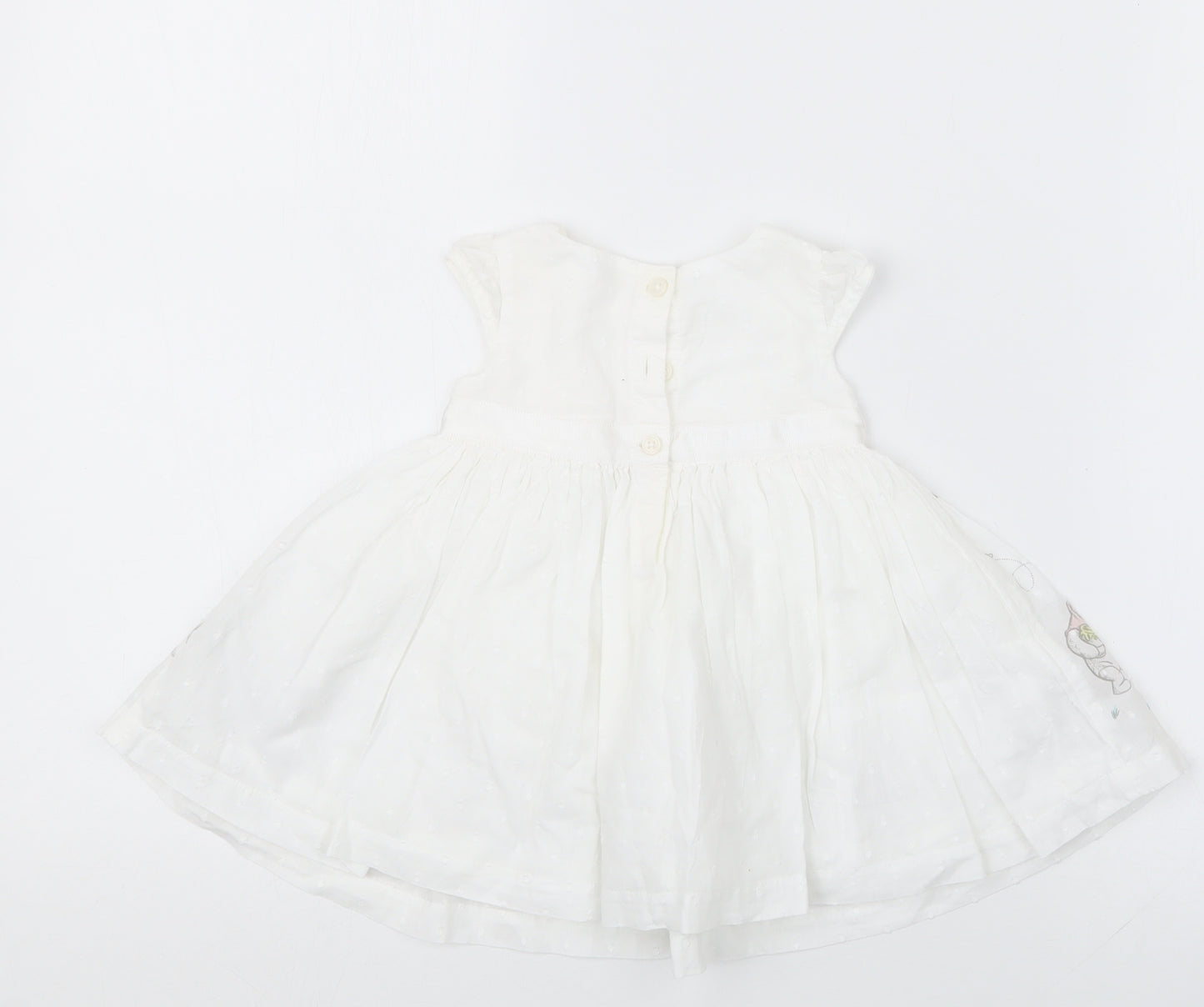 George Girls White   T-Shirt Dress  Size Newborn  - Winnie the Pooh