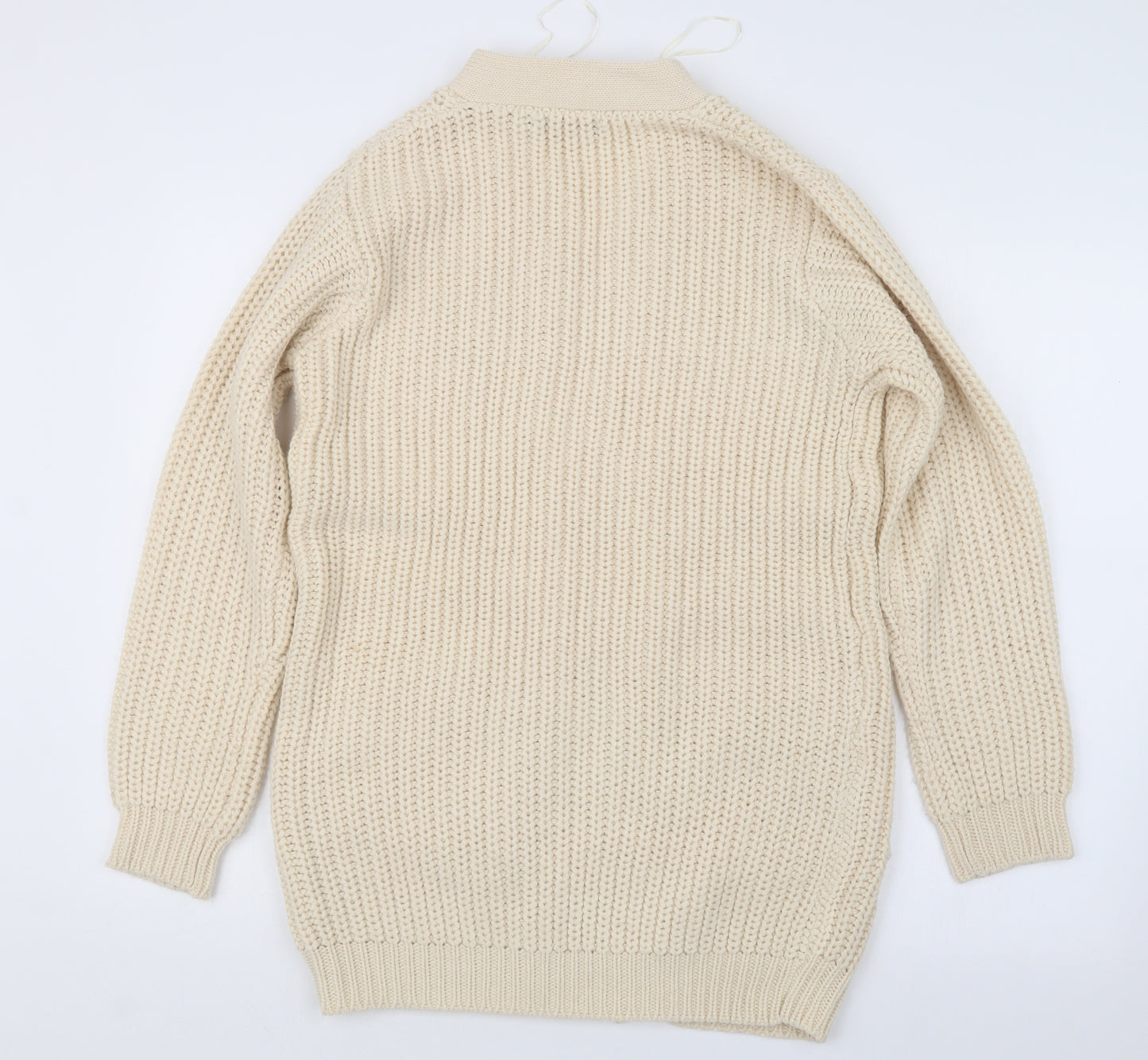 Brave Soul Womens Beige  Knit Cardigan Jumper Size M